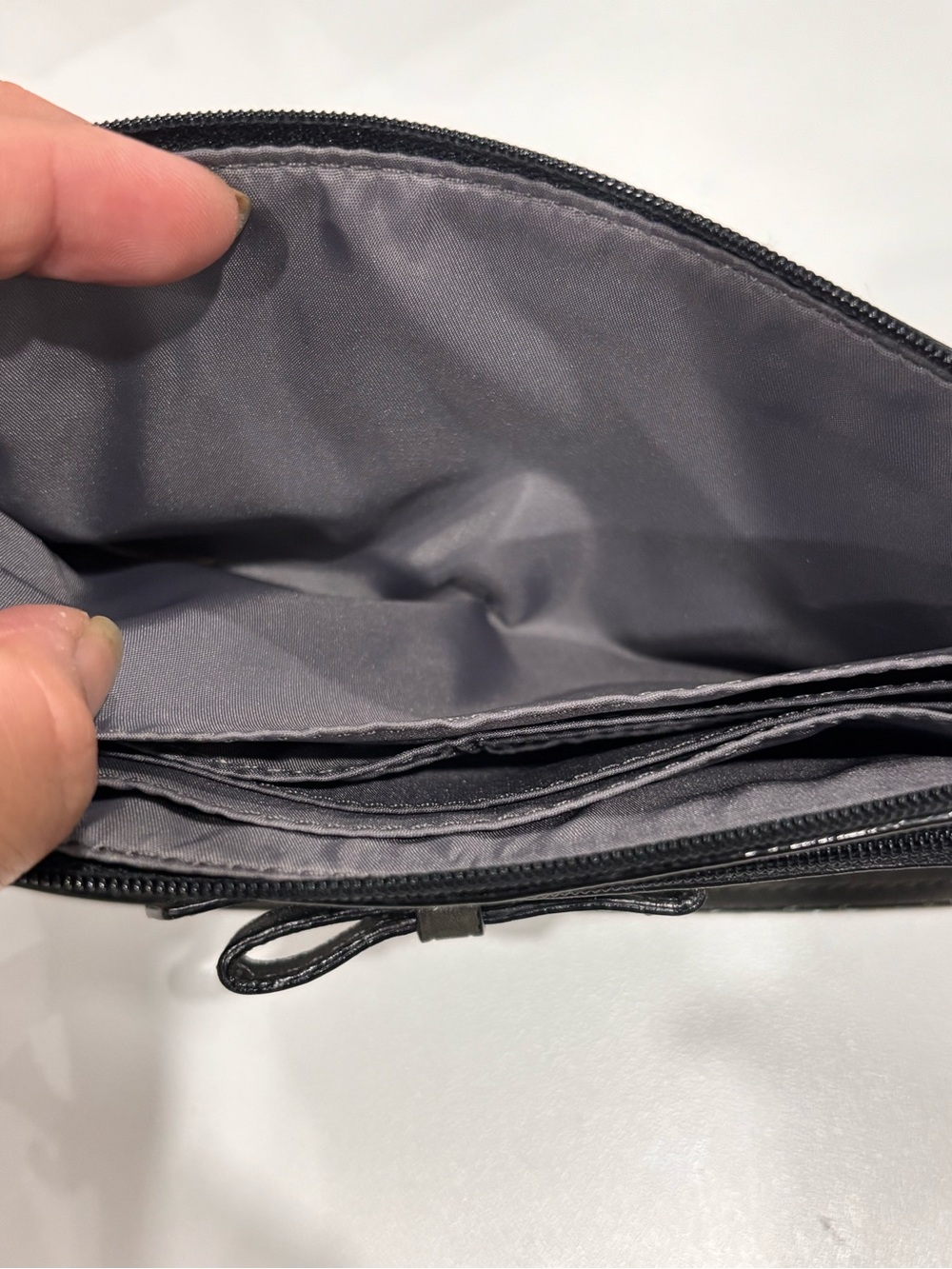 Coach Black Leather Wristlet/minibag - Picture 7 of 10